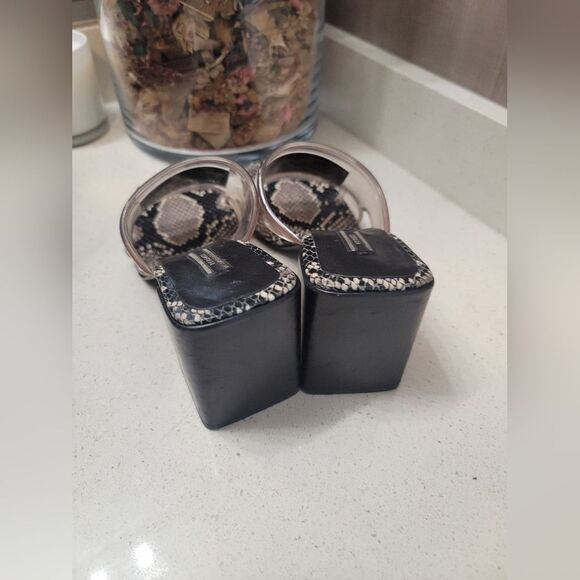 Versace 70 PVC Snakeskin sandal Sz 38 - Picture 4 of 11